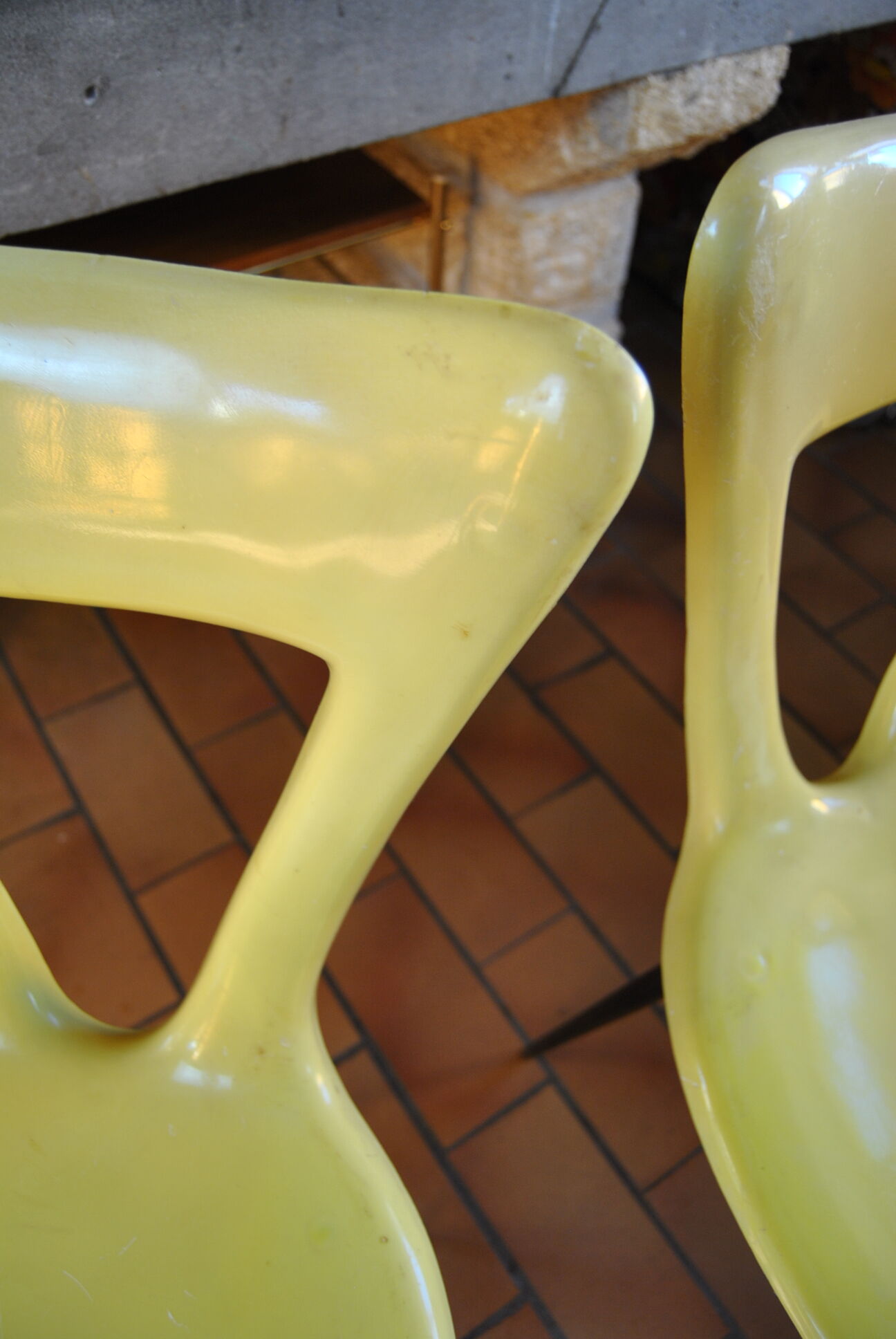 Pair of Gilac vintage 70s design chairs