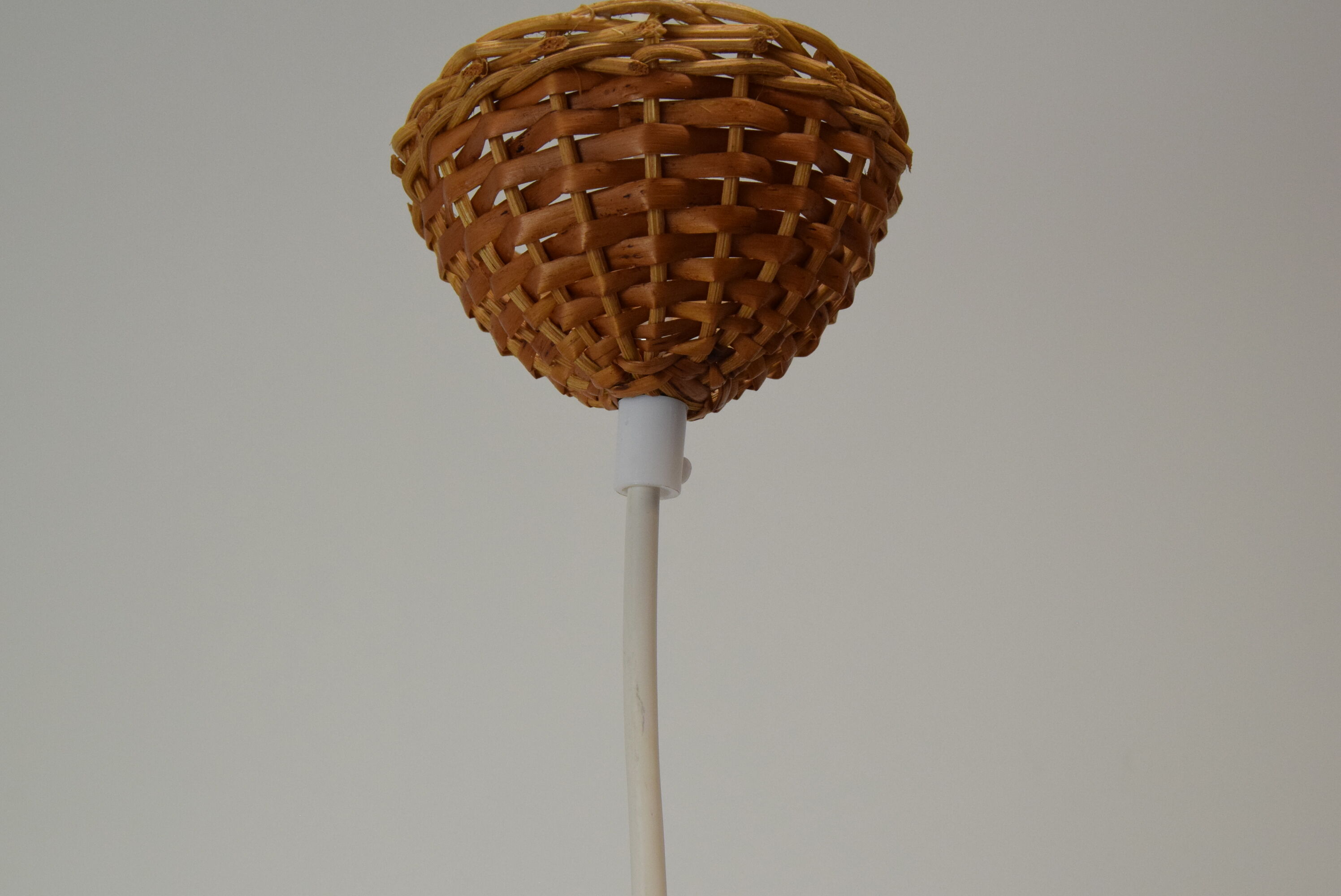 Mid-Century  Wicker Pendant from Uluv, 1960´s