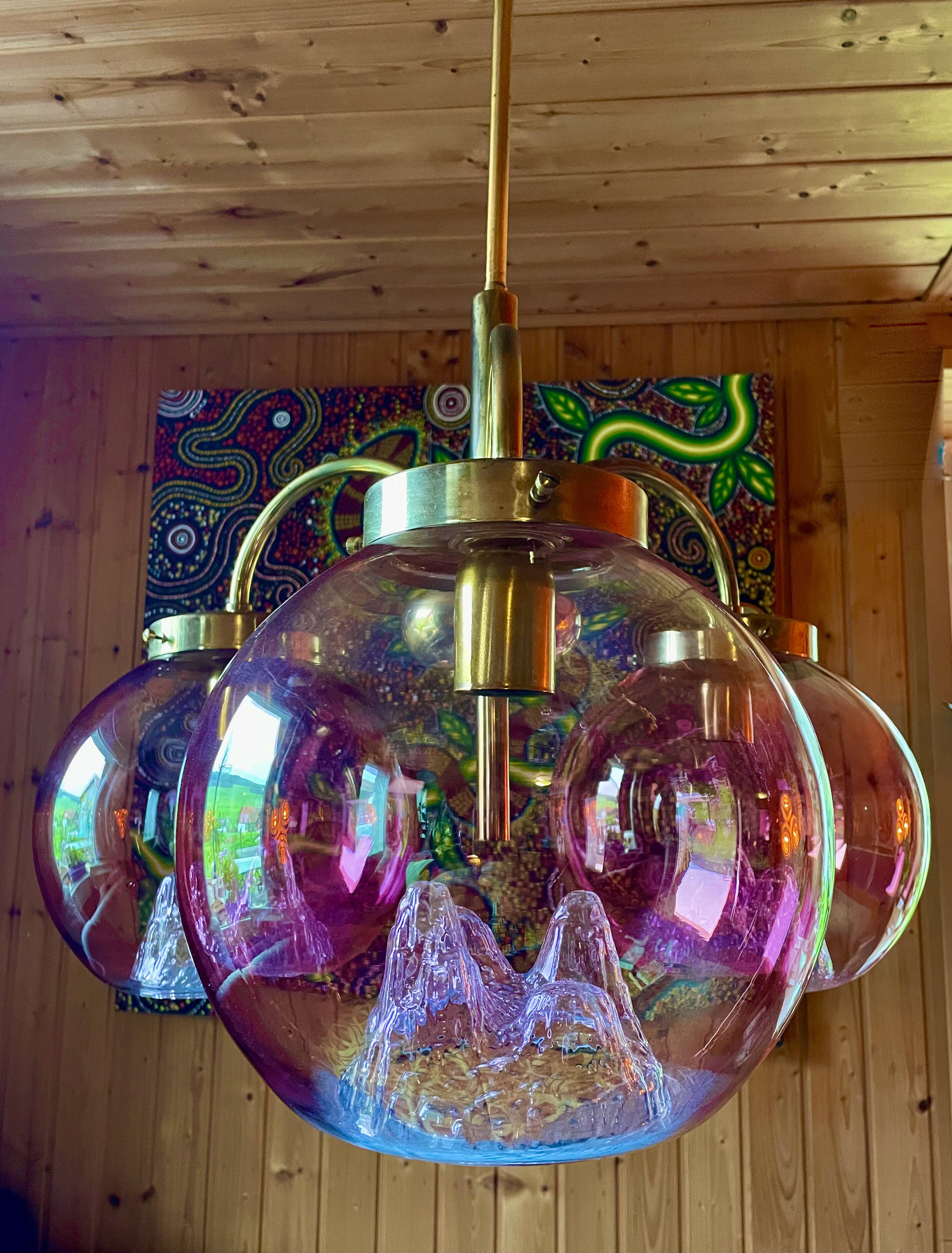 Large exceptional chandelier, Swiss made, 1960s/1970s
