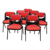Suite de 8 chaises Dorsal, Eurosit