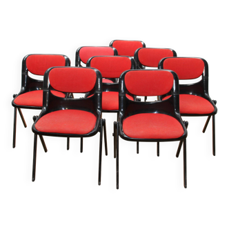 Set of 8 Dorsal chairs, Eurosit