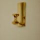 1988, single mid-century Swedish brass sconce by Gusum