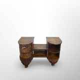 Italian art deco walnut console table, 1930s.