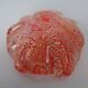 Red & Silver Murano Glass Ashtray by Barovier & Toso, Italy, 1960s