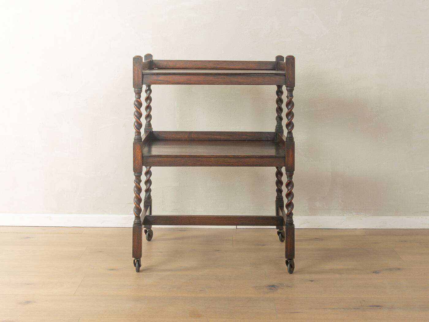 Wonderful tea trolley in Jacobethan style from the 1920s
