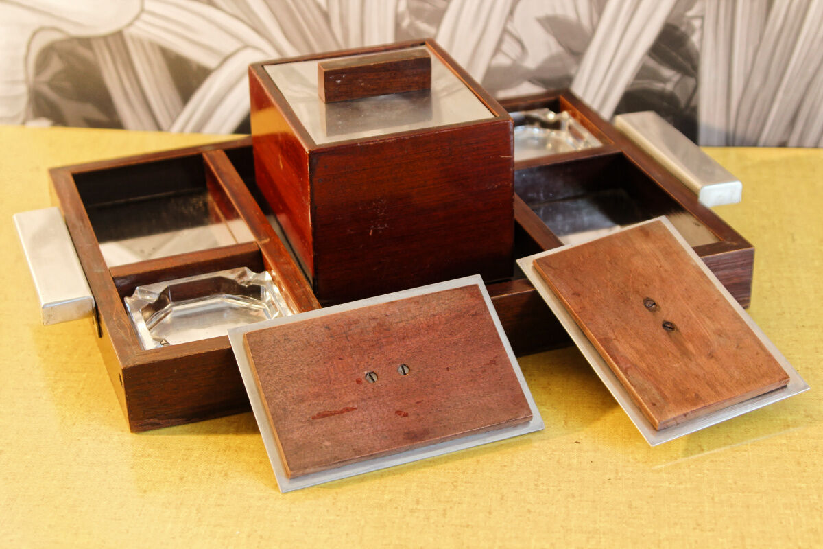 Mahogany smoking kit, 50s