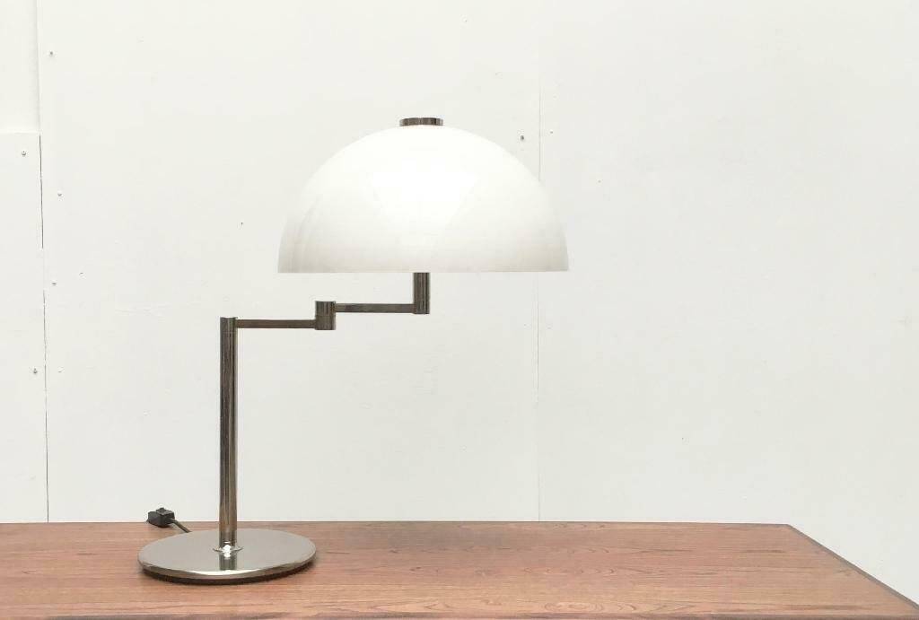 Table lamp model Schwenkomat from the mid-century space age by the SLZ team for Swisslamps International, 1960s.