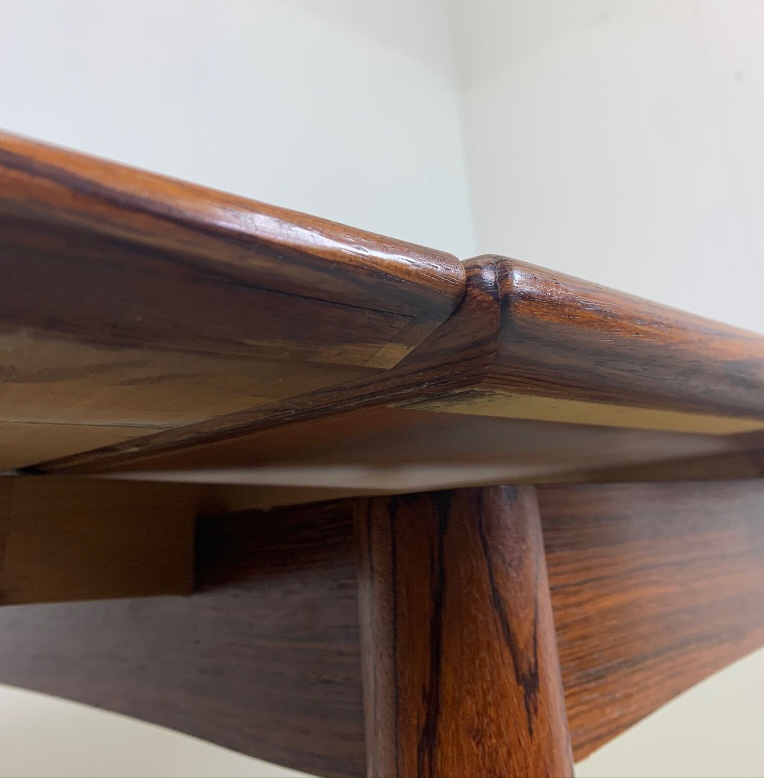Square dining table in palisander by Lübke, 1960
