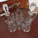 Service à liqueur en cristal émaillé 10 pièces