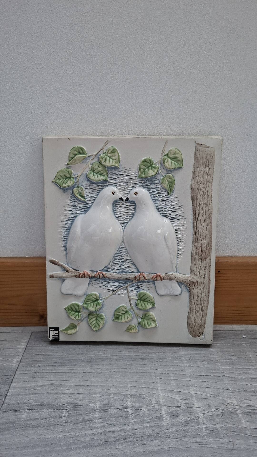 Wall plaque in ceramic JIE Gantofta, Sweden