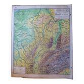 Old school map "Eastern France" No. 62, ed. Vidal-Lablache 1930