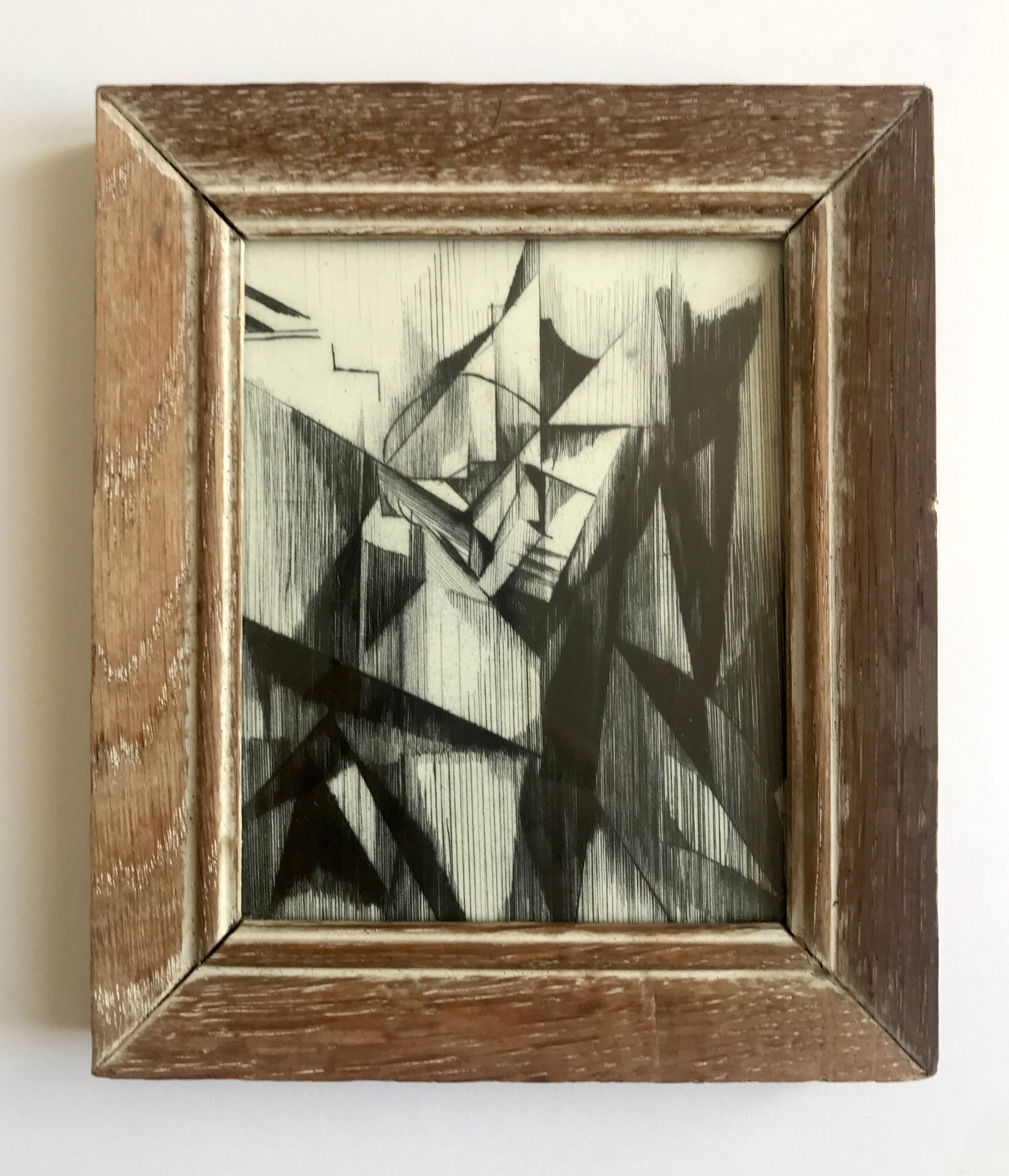 France MITROFANOFF, Untitled. Indian ink on paper. Small framed format.