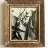 France MITROFANOFF, Untitled. Indian ink on paper. Small framed format.