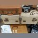 Old wooden suitcase