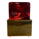 Table lamp in glass and brass 1950s/60s
