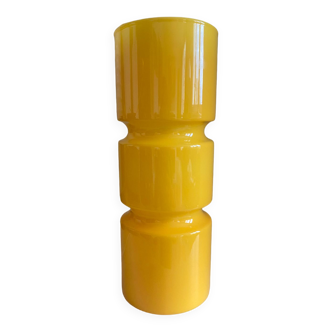 Lampe Fitz en verre jaune Habitat vintage lampe tube cylindre