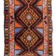 Handmade vintage Turkish Yastik rug 54cm x 80cm, 1950s