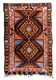 Handmade vintage Turkish Yastik rug 54cm x 80cm, 1950s