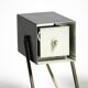 Pair of beautiful Mid Century Modern metal lamps from Kaiser Leuchten