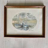 Watercolor of Honfleur