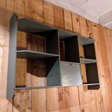Wall shelf with lockers