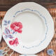 Lot de 4 assiettes plates "boulogne" Digoin Sarreguemines