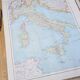 Italy, original map printed in 1907.