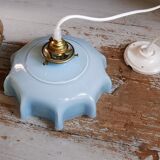 Suspension opaline bleue - capsule