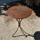 Wrought iron side table handcrafted