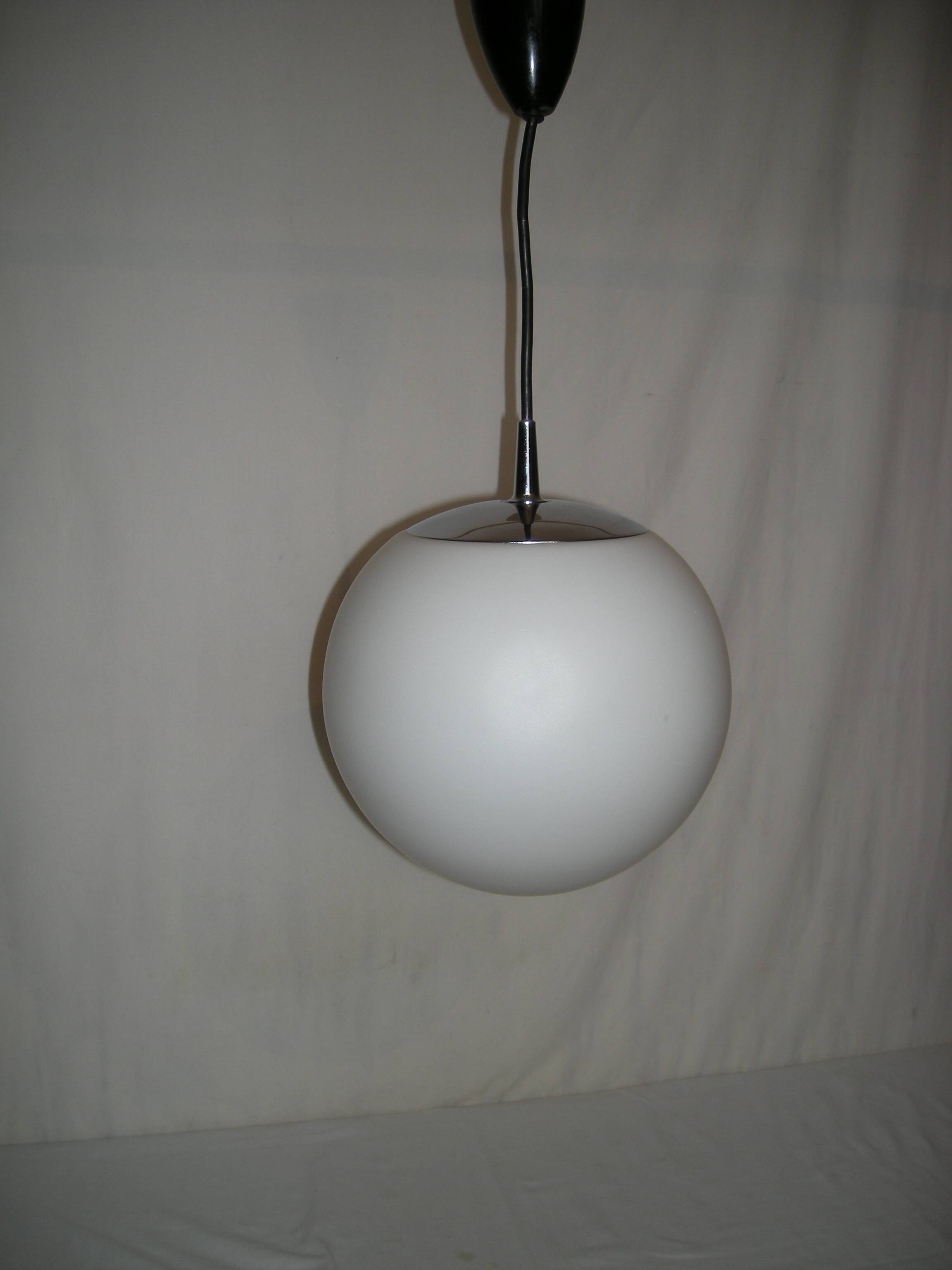 Globe pendant light - peill & pulzer from the 70s