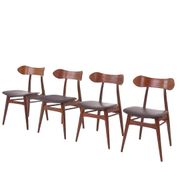 Louis van Teeffelen “Kastrup” dining chairs for Wébé – set of 4