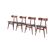 Louis van Teeffelen “Kastrup” dining chairs for Wébé – set of 4
