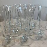 Set of 11 vintage stemmed glasses