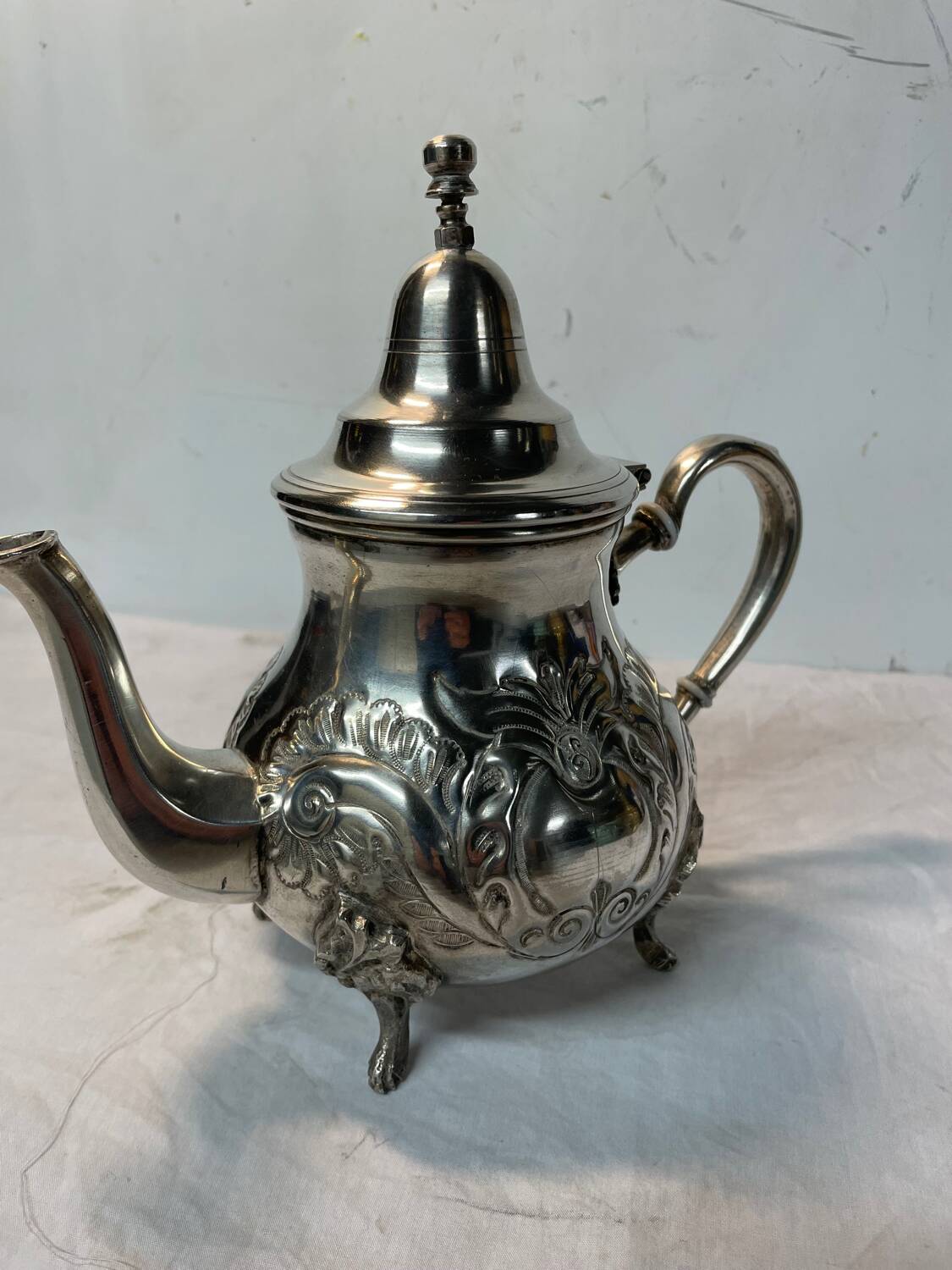Silver-plated teapot