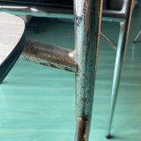 White Formica chairs