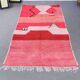 Traditional handmade natural wool beni ourain rug 1.4/2.6 m