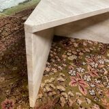 Travertine coffee table