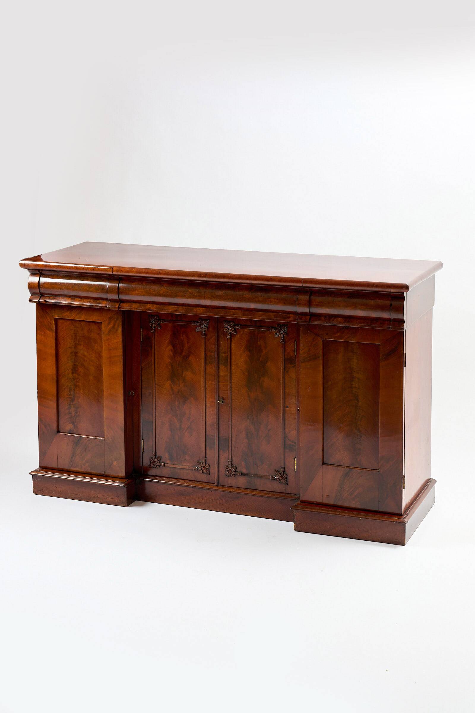 Four-door mahogany sideboard
