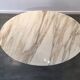 Table Calacatta marble low Eero Saarinen Tulip for Knoll International