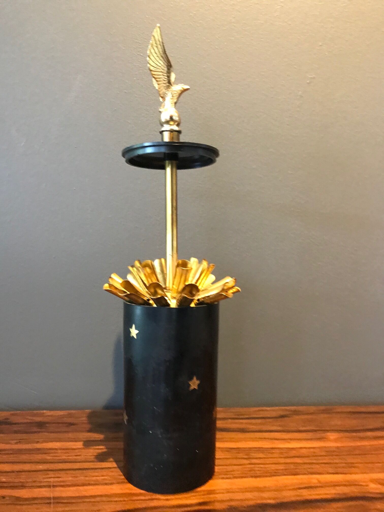 Bakelite cigarette and brass door year 70