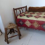Bed, daybed, style reconstruction, in oak, 1950s.