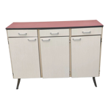 Red formica sideboard