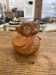 Vase céramique en grès marron figure de chouette