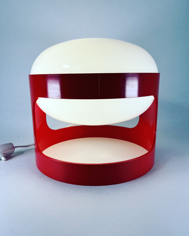 Lamp Joe Colombo KD 27 Red Kartell Vintage