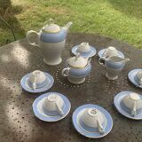 Coffee service, composed of 17 pieces, Poreylor, l amandinoise, vintage