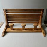 coat rack with hat rack in solid wood