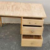 beautiful vintage desk 1940/50 with 1 sanded and raw drawer unit