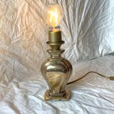 Old golden brass lamp base