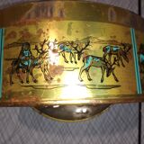 Old tin candy box