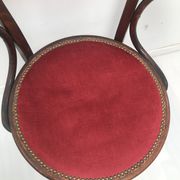 Old curved wooden chair